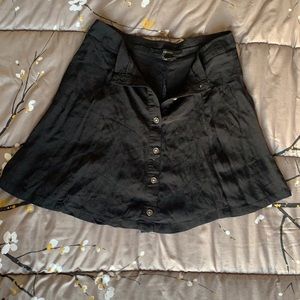 Forever 21 mini button up skater skirt